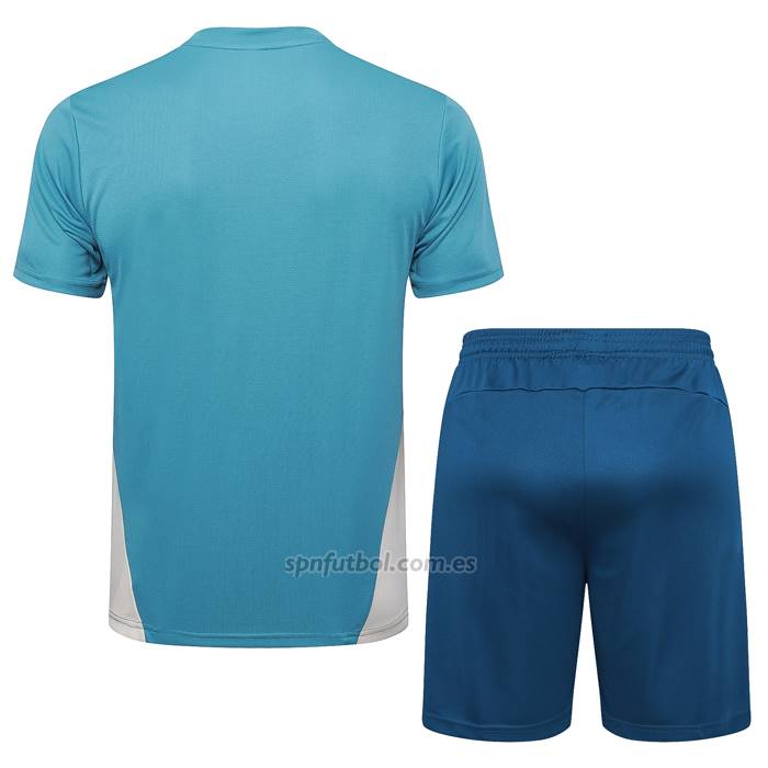 Chandal del Olympique Marsella Manga Corta 2024-2025 Azul - Pantalon Corto